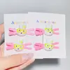 Gafas de Colores Conejo Miffy Pinza Cruzada Pasador para el Cabello Infantil Versátil Flequillo Ins Pinza de Pico de Pato Accesorio para el Cabello Nuevo Venta al por Mayor