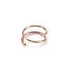 Tachuela de nariz espiral de doble capa de acero inoxidable 316, tachuela para cartílago de oreja, joyería de piercing estilo minimalista europeo y americano, venta directa del fabricante