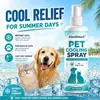Kineshinex Spray Refrescante de Verano para Mascotas 100ml Refrescante y Cómodo después de Actividades al Aire Libre para Gatos y Perros