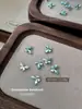 Nuevo producto terminado, decoraciones de arte de uñas de mariposa patchwork, lujo ligero, deslumbrante, purpurina tridimensional, accesorios de decoración de uñas DIY, al por mayor