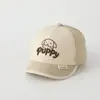 Gorros de Bebé Súper Lindos para Niños y Niñas, Diseño de Oso con Forma de Corazón, Bloques de Color, Visera Corta, Gorra de Béisbol Infantil, Sombrero de Sol de Verano, Exportación