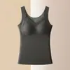 Venda Direta da Fábrica Popular Transfronteiriça Outono e Inverno Sem Costura à Prova de Frio Tamanho Grande Colete Térmico para Mulheres com Bojo Camada Base Engrossada