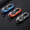 Nuevo Llavero para Coche Hombres y Mujeres Llavero con Cierre de Cintura Doble Anillo de Metal Llavero de Acero Inoxidable Regalo para Pareja