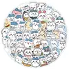 100 Bolsas de Papel Impermeables Lindas de Dibujos Animados Kawaii Favoritas de los Niños DIY Creativo Taza de Agua Maleta para Computadora
