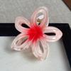 Acessório de Cabeça Transfronteiriço Europeu e Americano Colorido Gradiente Flor de Ovo Grampo de Cabelo Trevo de Quatro Folhas Presilha de Tubarão para Cabelo Acessórios de Cabelo Doces Femininos