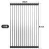 Estante Plegable de Acero Inoxidable para Escurrir Plato Escurridor Enrollable para Fregadero Estante de Almacenamiento Escurridor Enrollable de Acero Inoxidable