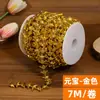 Plástico Dourado Galvanizado Corrente de Contas Yuanbao Fio de Contas Dinheiro Cortina de Contas Enfeites de Festival Fio Decorativo Contas Ligadas Material Torre Dobrável de Origami Nenhum