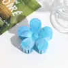 Presilha de Cabelo Flor Degradê Estilo Novo Europeu e Americano, Grampo Doce Estilo Feriado para o Dia a Dia, Acessório de Cabelo Presilha Tubarão para Mulheres Venda por Atacado