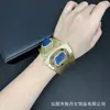 Pulseira Ajustável com Pedra Natural de Formato Irregular Fosca, com Pedras Brutas Incrustadas, Joia de Alto Padrão, Estilo Personalizado Transfronteiriço Europeu e Americano, Fornecimento