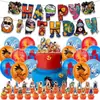 Decoração de Festa de Aniversário Tema Dragon Ball Transfronteiriça Banner Bandeira Topper de Bolo Conjunto de Balões