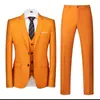 Terno Terno Masculino Estilo Coreano Slim-fit Terno de Negócios Masculino Três Peças Profissional Traje Formal Traje do Padrinho Traje de Casamento do Noivo