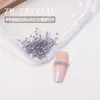 Zirconia Nuevo Súper Brillante Fondo Plano 1.5 Cuadrado Uñas Arte Pedrería Irregular de Colores Pegatinas Cuadradas Pequeñas para Uñas Decoraciones de Pedrería