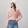 Kemonboka 2025 Otoño e Invierno Nuevo Suéter de Felpa Esponjosa con Cachemira Top para Mujer Suéter de Punto Cálido