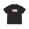 Camiseta Masculina/Feminina de Manga Curta com Estampa de Letras do Logotipo Clássico da Marca Cort Island, Tendência de Comércio Exterior Transfronteiriço, Corte Solto, para Casais