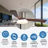 Luz de ventilador de teto Jingbaiteng para sala de estar e quarto, luz de ventilador de teto para sala de jantar, iluminação de ventilador vintage com luz integrada