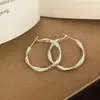 Brincos Argola Grandes Geométricos Torcidos com Gotejamento de Óleo de Prata Grossa, Design Vintage Único, Brincos Statement de Luxo Leve, Ousados e Estilosos para Mulheres