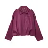 Venta Caliente Mayorista AliExpress ZA Ropa Femenina Transfronteriza Europea y Americana Efecto Textura de Terciopelo Chaqueta Abrigo Piloto