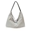Bolsa de lona con diseño único, bolso de mano de moda para mujer de gran capacidad, bolso de hombro chic estilo coreano