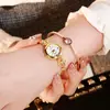 Pulsera para Mujer Moda para Mujer 2018 Nueva Moda Personalizada Estilo Coreano Simple Joyería de Pedrería Reloj de Pulsera Casual para Mujer