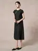 Vestido Qipao Bordado Artístico Vintage Estilo Chino Nuevo, Vestido Bordado de Seda Pesada, Estilo Nacional