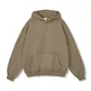 Sudadera para Hombre Nueva de Otoño e Invierno Transfronteriza de Peso Pesado Estilo Americano Holgada Talla Grande Sudadera con Capucha de Color Sólido para Hombre Sudadera de Arrastrar Chaqueta
