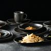 Juego de vajilla japonesa cuenco plato estilo japonés casero negro retro plato de cerámica nórdico lujo ligero Alto sentido creativo Cuenco de arroz