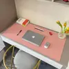 Alfombrilla de Ratón de Cuero en Stock Transfronteriza, Alfombrilla Grande para Escritorio, Bloc de Escritura Impermeable para Oficina de Computación, Personalizable con Impresión de Imágenes y Repujado