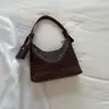 Bolso de Mano Cruzado de Color Sólido con Textura Tejida de Alto Valor Bolso Cruzado Diseño de Nicho de Color Sólido Simple Bolso de Hombro Único o de Mano para Viajes de Oficina