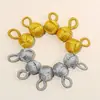 Bordado de Bola da Sorte Tecido à Mão Fio Dourado e Prateado Bola Pequena Pulseira de Fio Vermelho Corda Colorida Corda de Mão Pingente Acessórios DIY Atacado