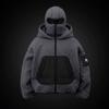 Chaqueta de Polar Estilo Europeo y Americano 2025 Otoño e Invierno Mismo Estilo Imitación Cachemira Cárdigan con Doble Capucha Chaqueta con Cremallera para Hombres y Mujeres Parejas