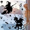 Halloween Monstruo Fantasma Gigante Pegatina de Ventana de Fantasma Bruja Muerte Murciélago Calavera Decoración de Fiesta de Halloween Pegatina Electrostática