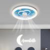 Lámpara Ventilador Cabeza Giratoria 2025 Nueva Lámpara para Habitación de Niños Lámpara de Techo de Dibujos Animados con Ventilador Lámpara de Dormitorio