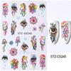 Nuevas pegatinas de uñas transfronterizas rosa flash delgadas flash amor estrellas lazo francés pegatinas de uñas adhesivas al por mayor