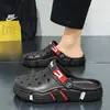 Nuevos Zapatos con Agujeros de Comercio Exterior Tallas Grandes Zapatos de Jardín para Hombre Suela Suave Huecos Zapatillas de Punta Cerrada Sandalias Casuales Moda para Hombre de Exterior Playa