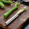 Dispositivo de retirada do núcleo de pimenta de aço inoxidável pimenta verde escavação artefato cozinha semente de cabaça amarga removendo faca dispositivo de retirada do núcleo ferramenta dispositivo de escavação