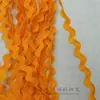 Encaje de onda de agua de 0.5 cm de ancho rosa amarillo rojo dorado decoración de tela para traje de baile banda curva borde pequeño curvo ondulado