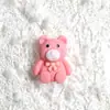 Accesorios de Resina DIY Diadema de Oso de Peluche Pasador Color Arroz Lindo Accesorios para Funda de Teléfono Celular DIY Materiales para Joyería