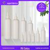 Garrafa de PE de garrafa pontiaguda redonda 50 100 ml 120 200 500ml Garrafa de plástico branco de pigmento líquido extrudado