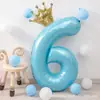 Globo Digital de Base de Pie de 42 Pulgadas, Corona de Princesa en Polvo, Globo de Niña para Fiesta de Cumpleaños y Aniversario