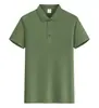 Roupa de Trabalho de Seda Gelo em Estoque, Camisetas Polo de Manga Curta para o Verão, Camisas Publicitárias Corporativas com Gola Lapela, Camisetas de Team Building com Impressão de Logo