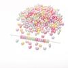 Cuentas de maní acrílicas perladas de color, cuentas sueltas, pulsera de cuentas casera hecha a mano, accesorios de cadena para teléfono móvil