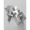 Caixa de Engrenagens Cônica de Ângulo Pequeno 90 Graus 1:1 Engrenagem Cônica Helicoidal Eixo 12mm Mesma Direção Eixo de Saída Duplo Montagem Diferencial Caixa de Engrenagens