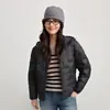 Chaqueta Corta de Algodón con Capucha Nueva Versión Coreana para Mujer Otoño/Invierno 2026 Delgado Moderno Cálido Casual Versátil Ropa de Abrigo