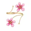 Pulsera de Brazo con Flor de Goteo de Aceite Estilo Metal Transfronterizo Europeo y Americano, Pulsera Personalizada Resistente con Diseño Exagerado, Joyería de Mano de Nicho