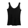 Camisole de Seda Nova Estilo Primavera e Verão de Luxo Leve para Mulheres, Cor Sólida Gola Redonda, Camada Base de Seda Pura com Acabamento em Renda