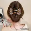 Presilha de Garra de Abalone Exquisita de Alta Qualidade para Mulheres, Grampo para Parte de Trás da Cabeça com Parte de Trás Plana, Confortável de Usar, Presilha para Cabelo Liso, Acessório de Cabelo Versátil