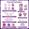 Set de Globos Cruzados Rosa Dulce de Mariposa para Cumpleaños de Niñas, Bola de Flores de Papel, Cortina de Lluvia, Pared de Fondo, Decoración de Ambiente
