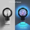 Luz Nocturna Colorida RGB Gy402 Stargate Bola Electrostática Creativa Sensor de Pasillo Mesita de Noche Versión Enchufable