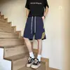 Shorts Masculino de Verão Finos de Seda de Gelo Frescos Casuais, Comprimento no Joelho de Perna Reta Três Listras Secagem Rápida Shorts de Paraquedas no Atacado em Estoque