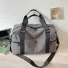 Bolsa de viaje de gran capacidad con separación de seco y húmedo, bolsa de almacenamiento para equipaje para salidas, bolsa deportiva de color block para yoga, natación, baile, fitness